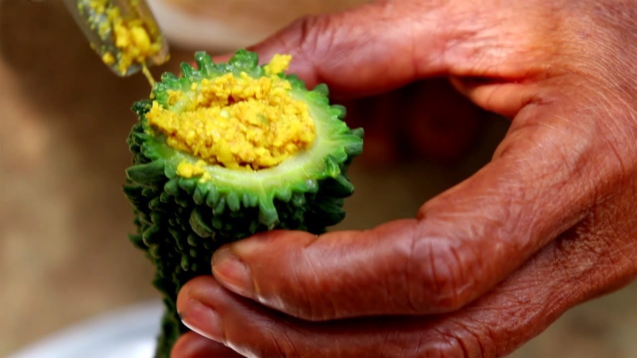 Old Style Bitter Gourd Recipe By Grandmother | VIllage Style Karela Recipe | Village Foood