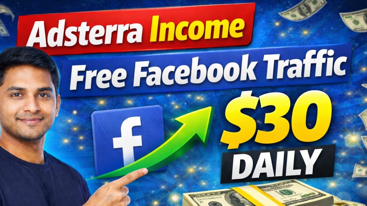 Adsterra Income Trick 2026 | Facebook Free Traffic Method Bangla