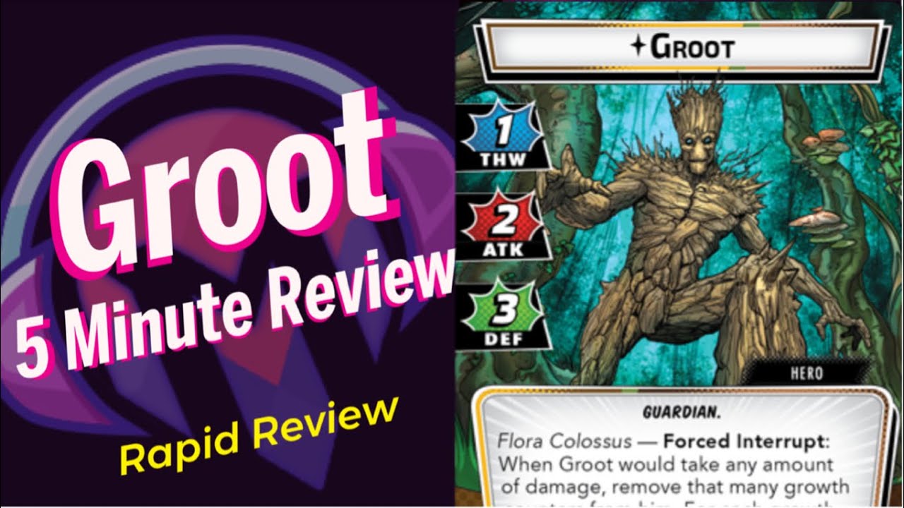 Marvel Champions | Groot | Review | 5 Minute Review | Hero Pack | Marvel Monday
