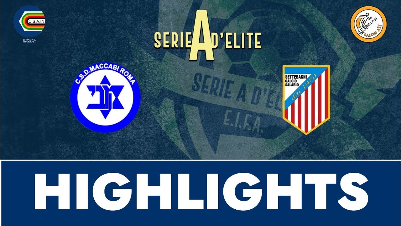 🎞 MACCABI - SETTEBAGNI 3-2 | HIGHLIGHTS SERIE A D'ELITE