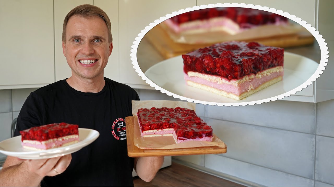 Idealne na niedzielę &mdash; ciasto z malinami bez pieczenia