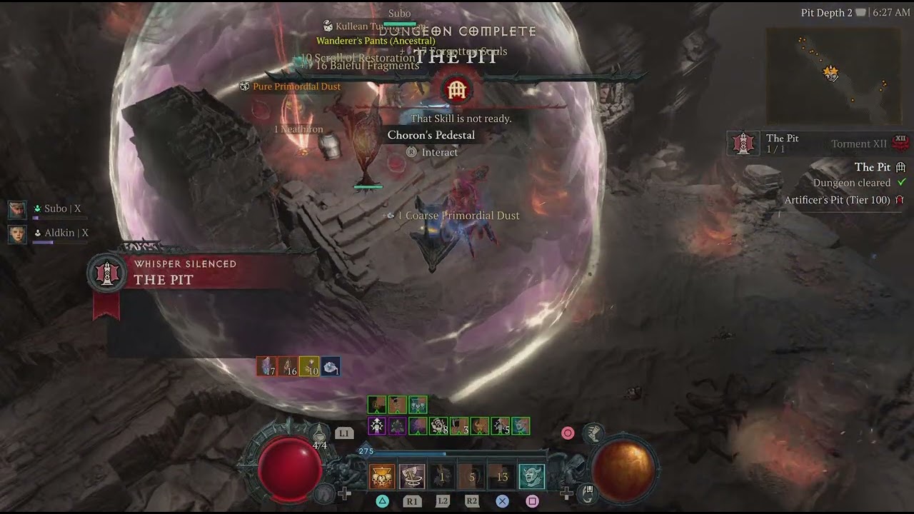 Diablo IV S14 Pit 100 Speedrun 40 seconds