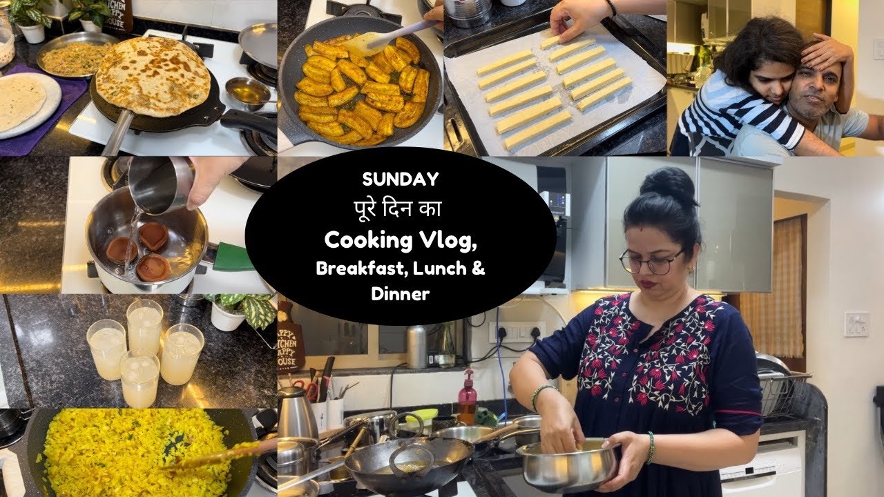 SUNDAY पूरे दिन Cook & Prep Routine | Everyday Indian Meals | Breakfast, Lunch, dinner Ideas