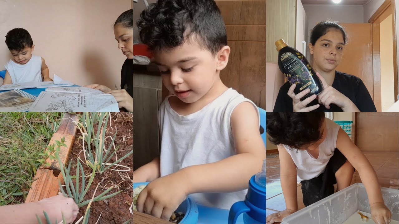 VLOG: ROTINA DE MÃE | FIZEMOS ATIVIDADE SENSORIAL COM AMIDO DE MILHO