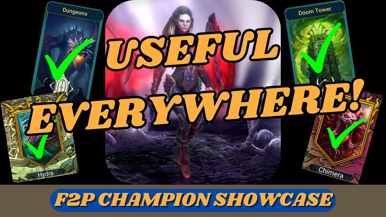 Lydia the Deathsiren Showcase! | F2P Champion Showcase | RAID: Shadow Legends