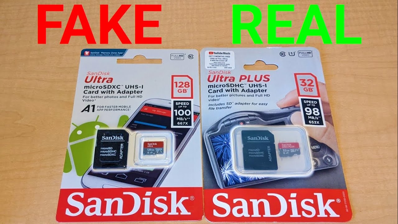 Поддельные карты памяти Micro SD от Sandisk | 3 простых способа отличить