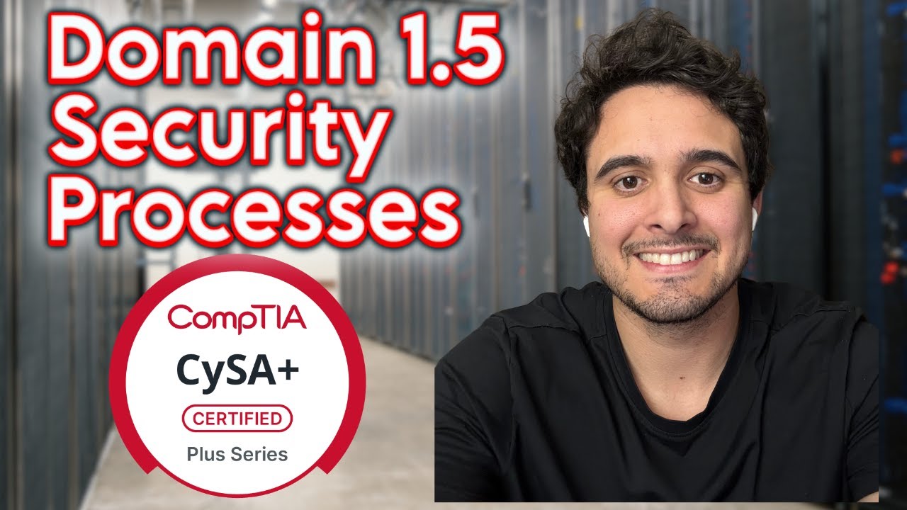 CySA - Domain 1.5 Security Processes | CS0-003