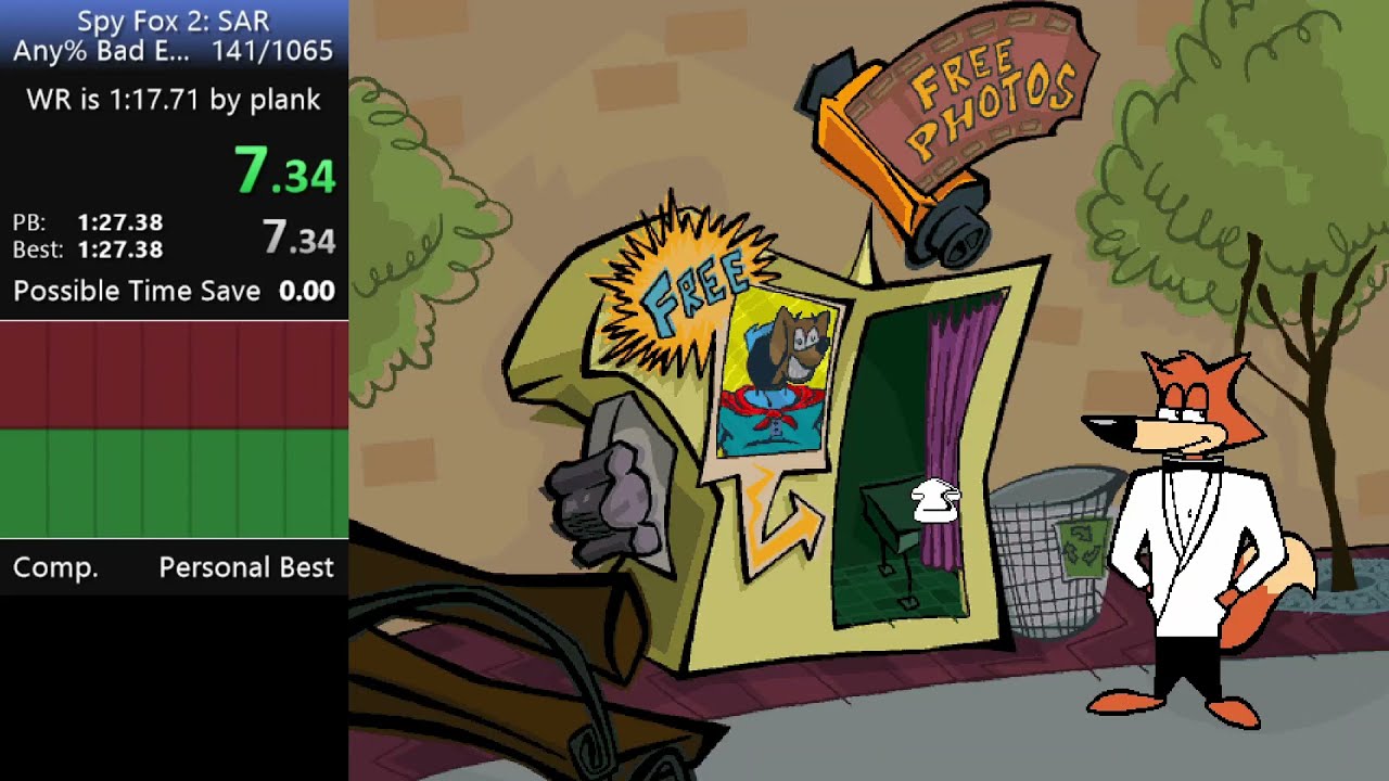 Spy Fox 2 Speedrun in 1:23.98