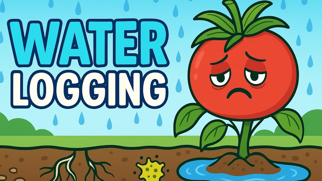Story of Water Logging, How Water Hurts Plants? Environmental Story 🍅🌧️ | Easy Science for Kids 🌱💧🌈