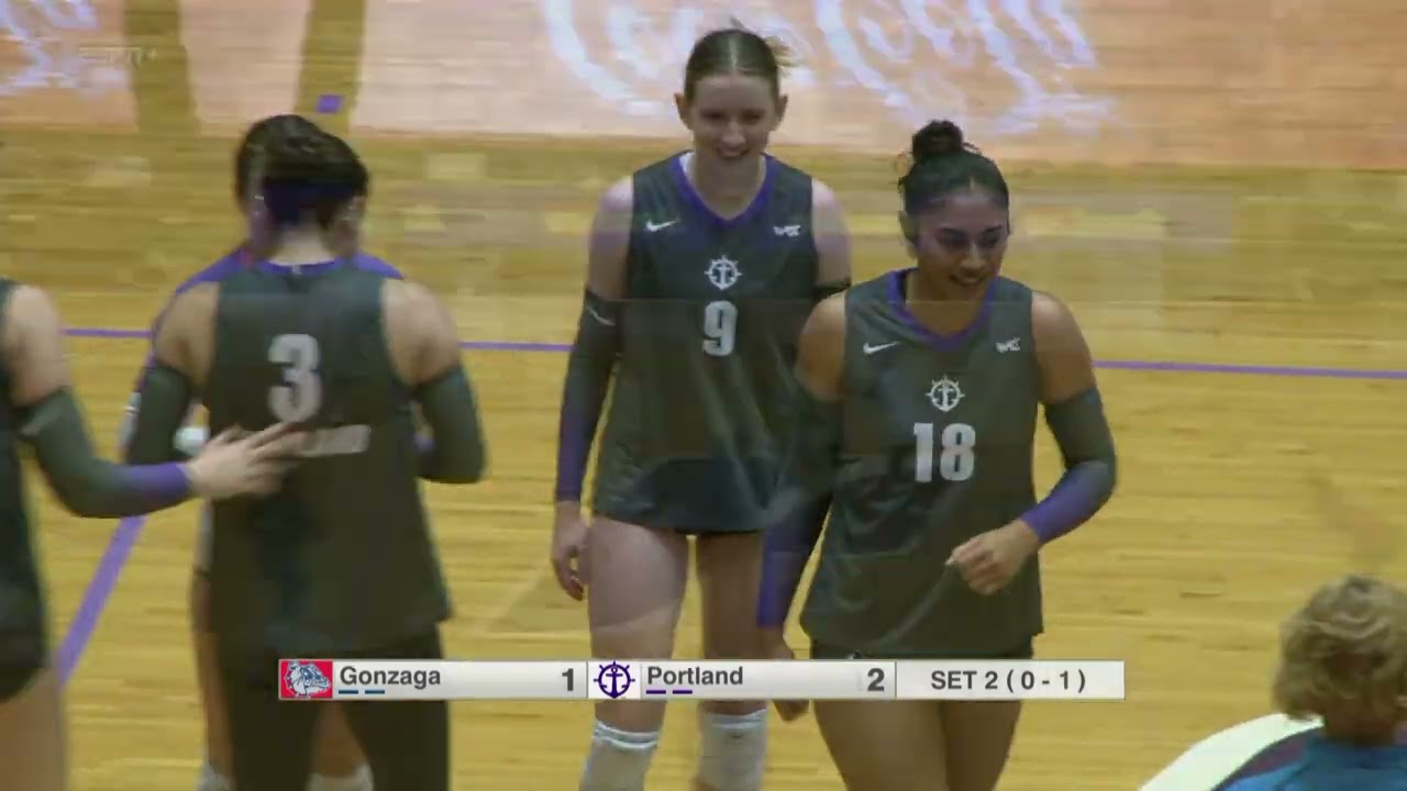Portland Volleyball vs. Gonzaga (3-0) - Highlights