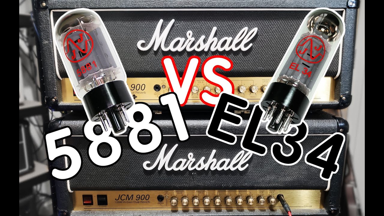 【天線吉他實驗室】不同後級管真的會影響音色？5881與EL34在Marshall JCM900上的表現有什麼差別？