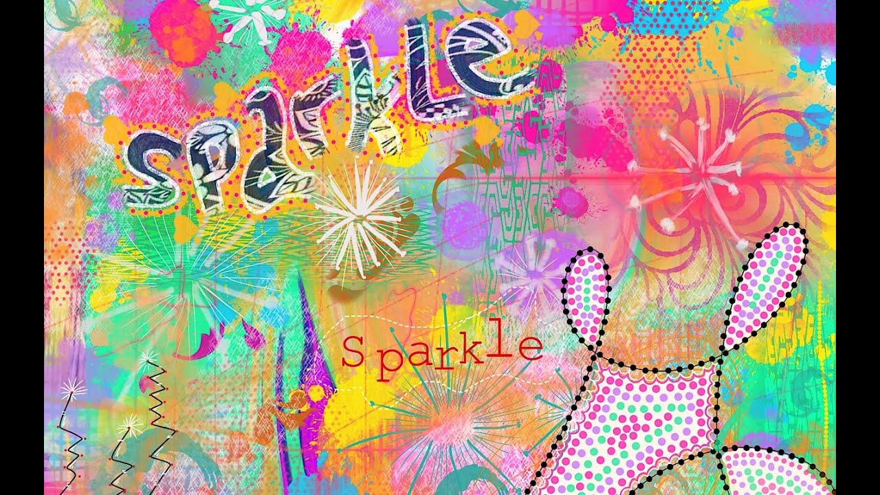 Making an Art Journal Page Sparkle