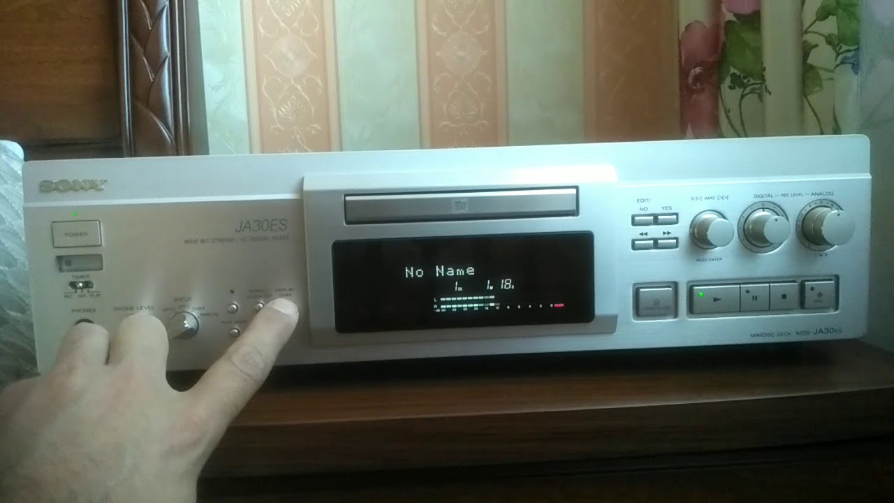 Sony mds ja30es minidisc deck