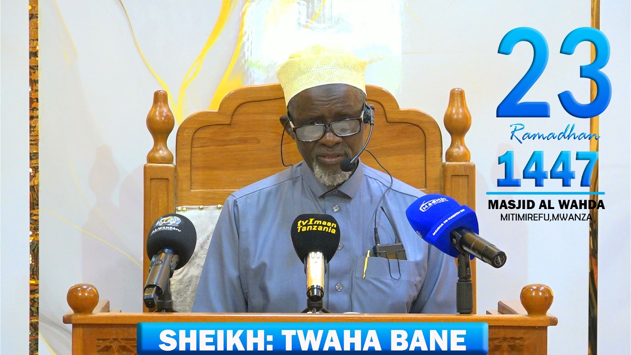 #LIVE: TAFSIR YA QUR`AN ||SHEIKH TWAHA BANE || 12/03/2026  MASJID AL WAHDA  MWANZA