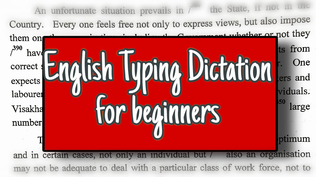 Typing dictation for beginners | #prettyshorthand #typingpractice