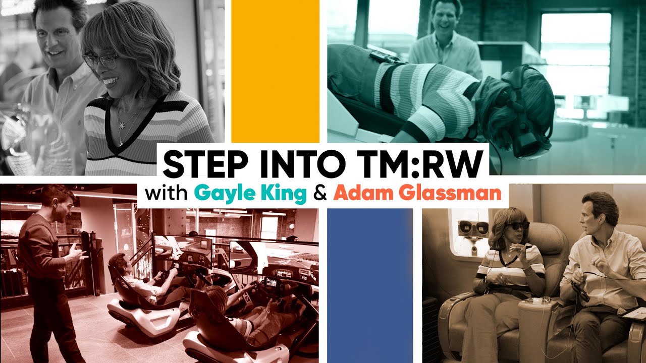 Gayle King and Adam Glassman Try the Coolest Tech Products at TM:RW in NYC