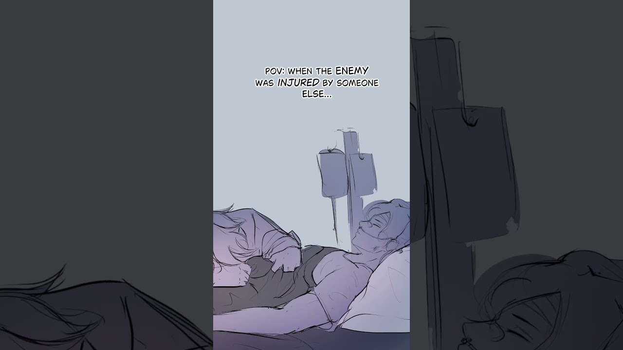 The villain is hurt and the hero won’t leave his side… 