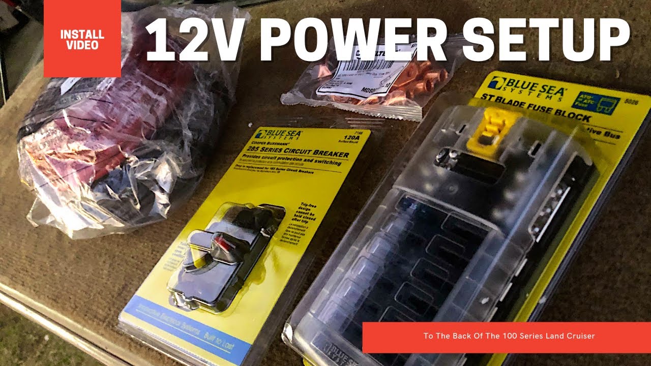 12v Power Setup To The Back Of The 100 Series Land Cruiser.