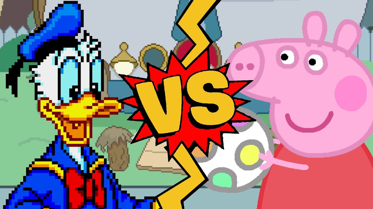M.U.G.E.N Battles | Donald Duck vs Peppa Pig | Walt Disney vs Peppa Pig