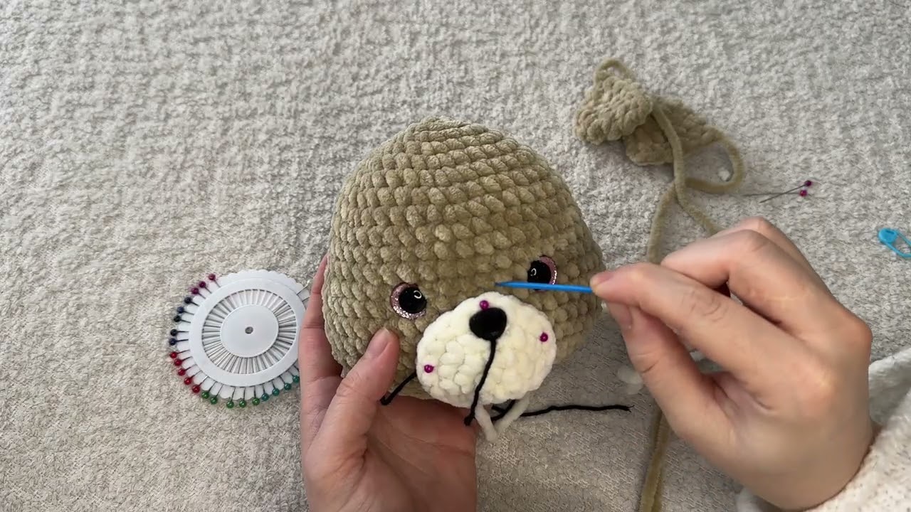 Amigurumi Uyku Arkadaşı Ayıcık Yapımı 3 🧸 Adım Adım Detaylı Anlatım (başlangıç seviyesi)