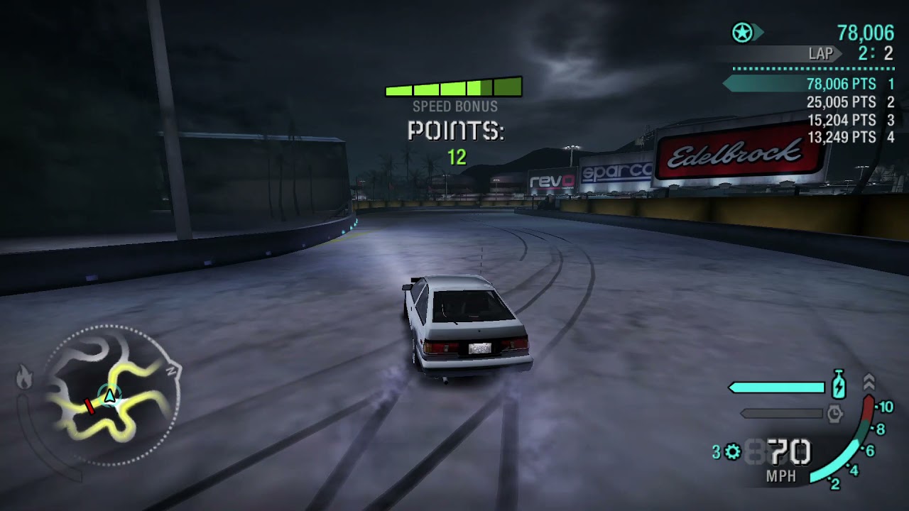 Modded NFS carbon to add the AE86 to career mode, then 'takumified' it, this my first drift with it.