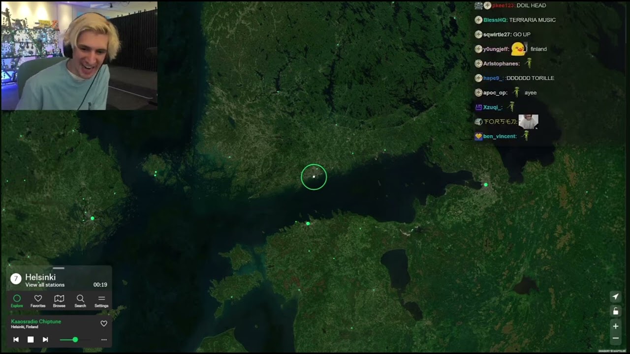 Xqc reacts to Finnish radio stations.