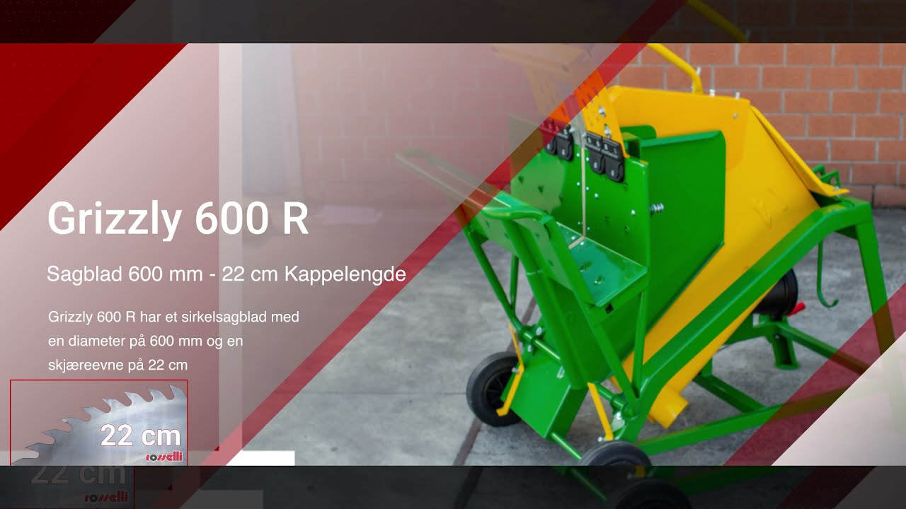 Sirkelsag for ved tilkoblet kraftuttakstraktoren - Grizzly 600 R - Rosselli Snc