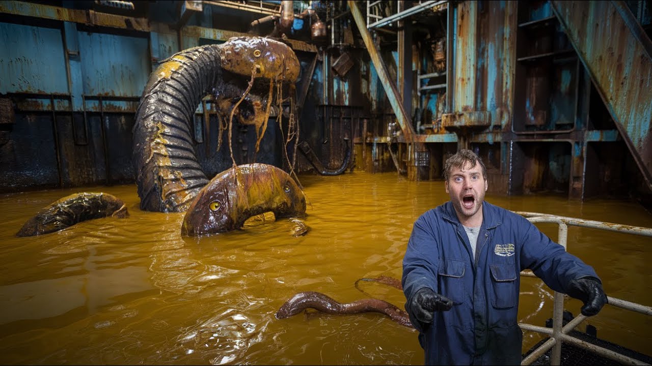 Intriguing Encounter: Oil Worker Stumble Upon a Bewildering Sea Monster
