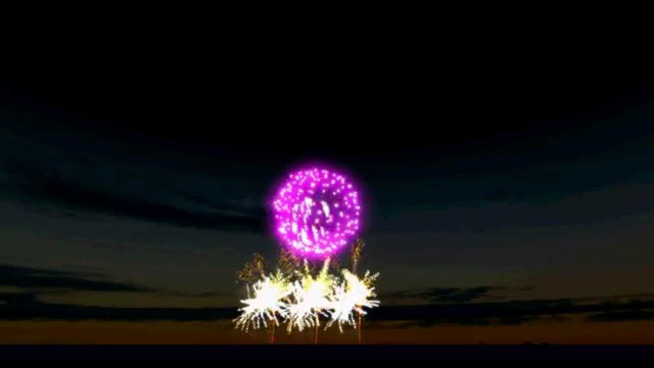 Firework in Dobele. Made using ShowSim.