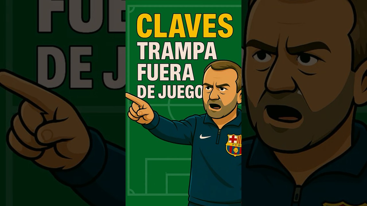 La TRAMPA del FUERA DE JUEGO de Hansi Flick  #entrenador #futbol #t&aacute;ctica #entrenamiento #barcelona