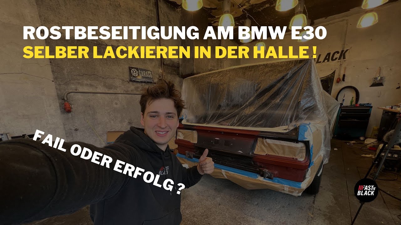BMW E30 Cabrio | Heckblech selber lackieren ?! | Fail oder Erfolg ? | Teil 2