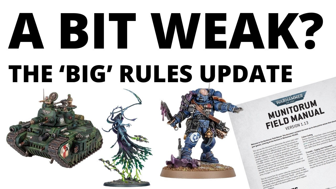 Big Rules Updates for Warhammer 40K in the Balance Dataslate - Though WEAKER Than Normal?