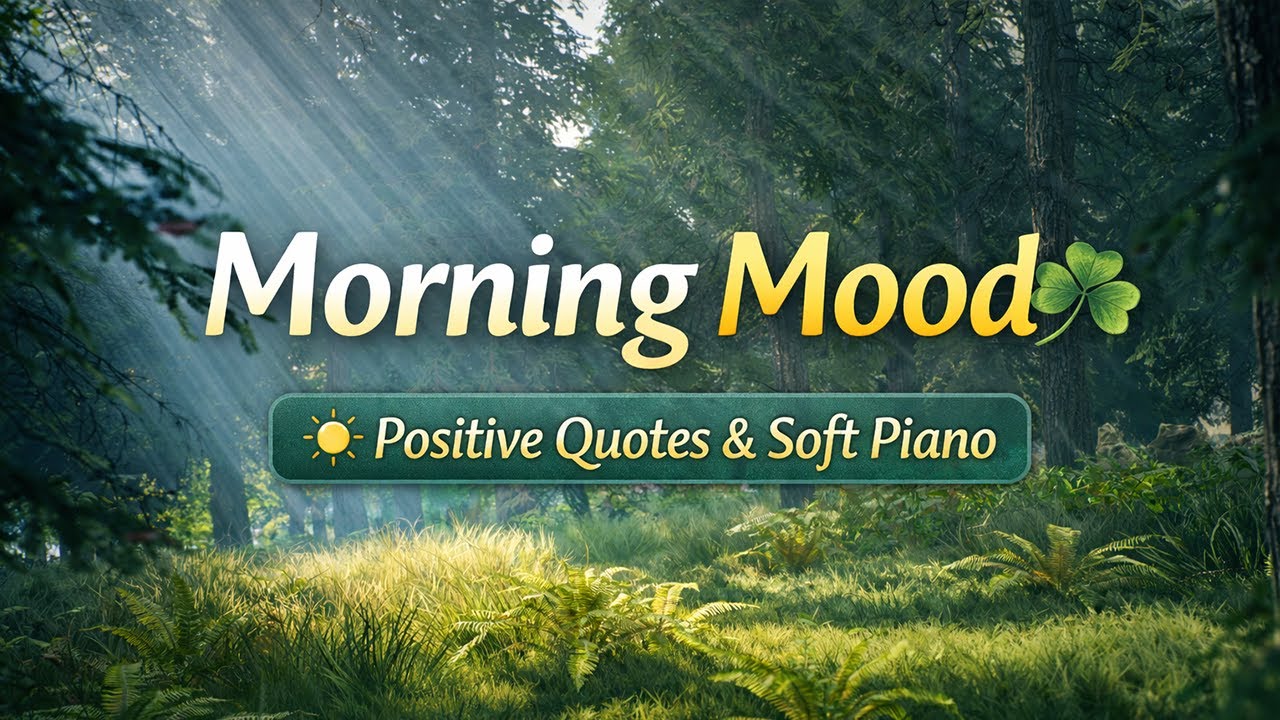 Good Morning 🍃 Positive Quotes & Peaceful Music | Morning Mood