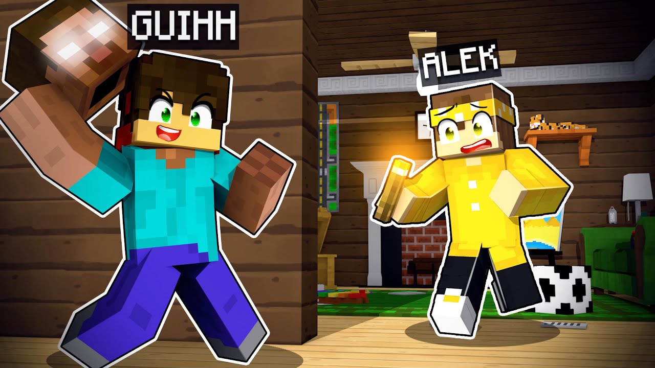 ASSUSTEI MEUS AMIGOS ME VESTINDO DE HEROBRINE no MINECRAFT ✭ Guihh ✭