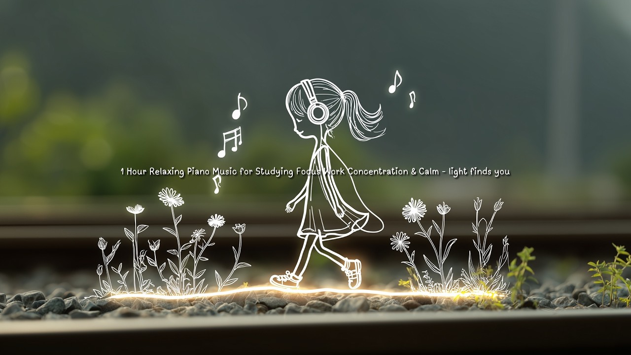 1 Hour Relaxing Piano Music for Studying Focus Work Concentration & Calm - light finds you
