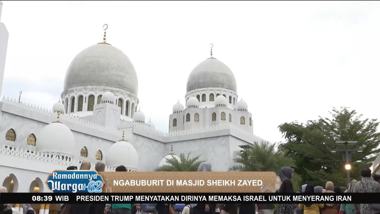 Keseruan Ngabuburit di Masjid Sheikh Zayed