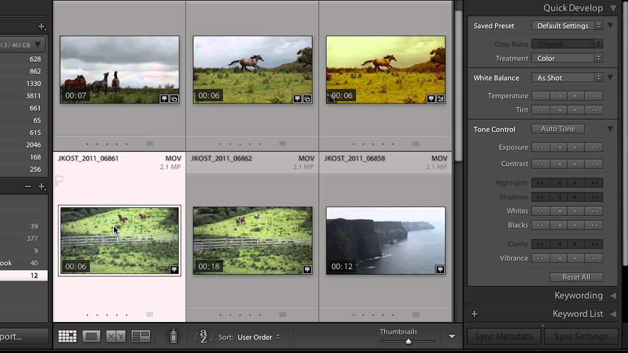 Working with DSLR Video in Lightroom 4 | Adobe Lightroom