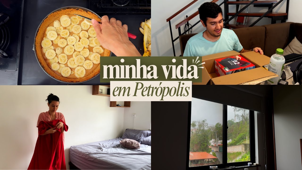 rotina real na serra do rio: unboxing switch 2, batedeira nova, fazendo risoto e banoffee