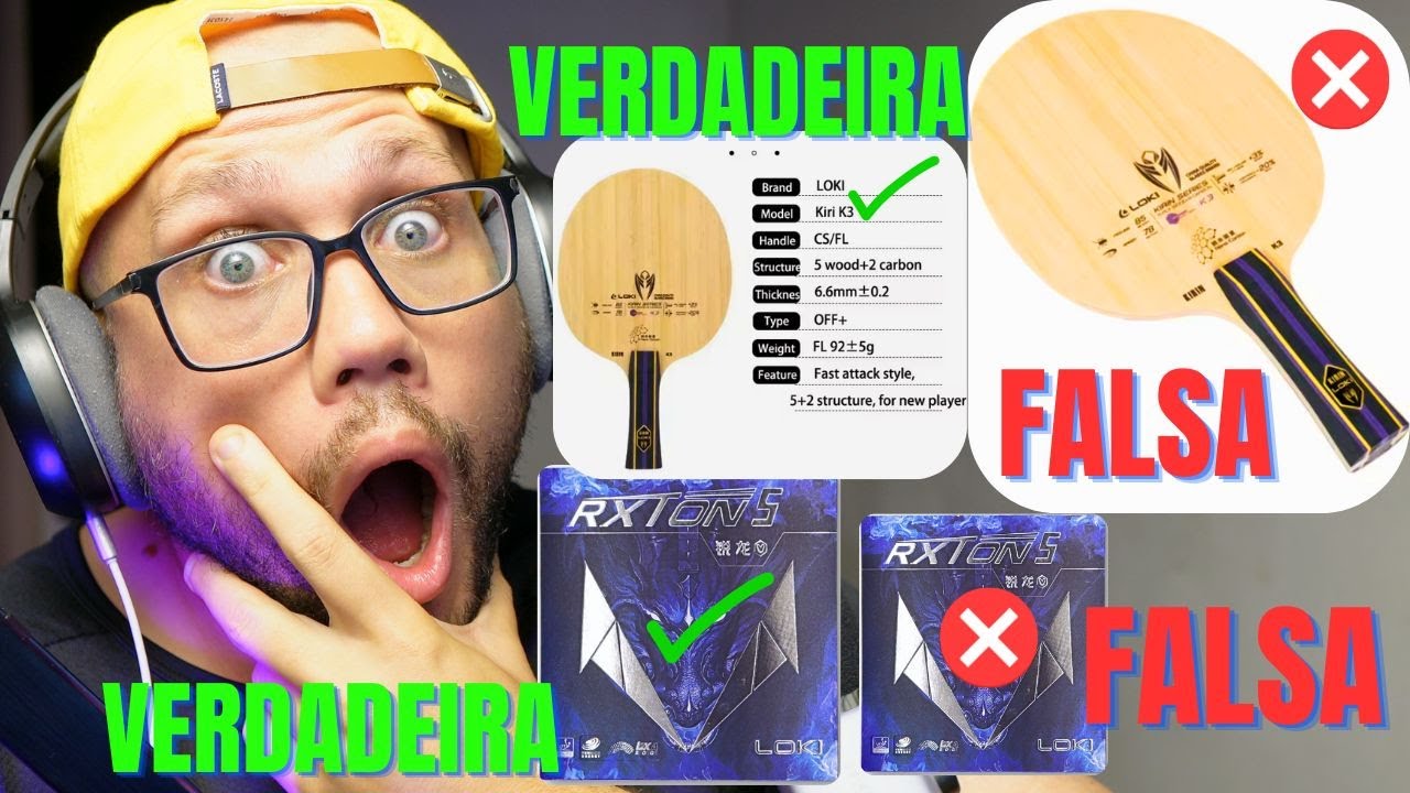 MINHA RAQUETE LOKI K3 É FALSA COMO VERIFICAR A AUTENTICIDADE DA SUA RAQUETE DE TÊNIS DE MESA!
