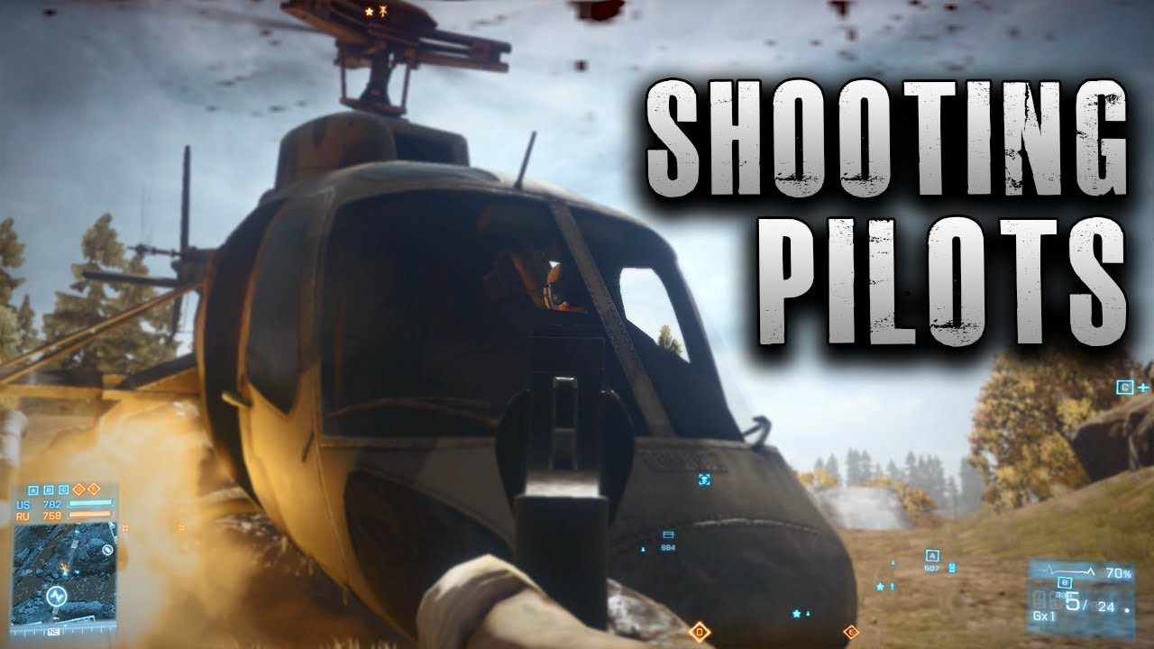 Battlefield 3 Shooting Scout Attack Chopper Pilots