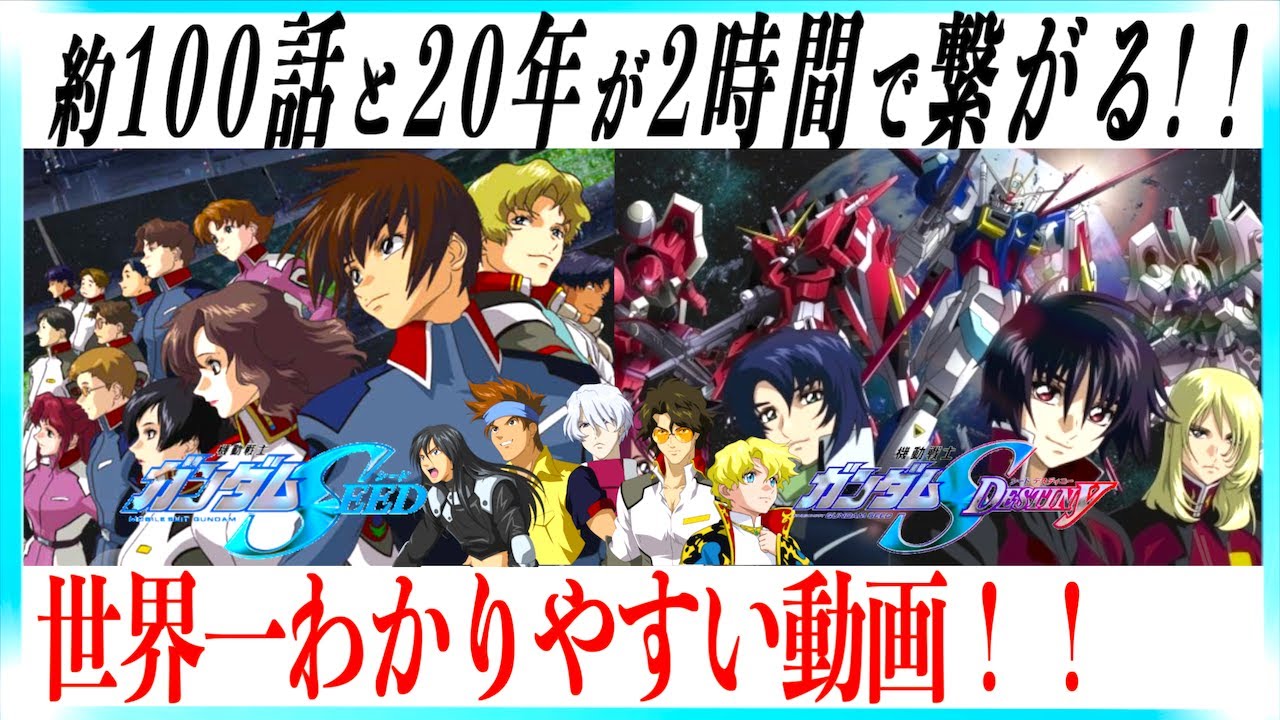 【映画SEEDフリーダムへ】ガンダムSEEDシリーズが超わかりやすい完全予習！【外伝も】