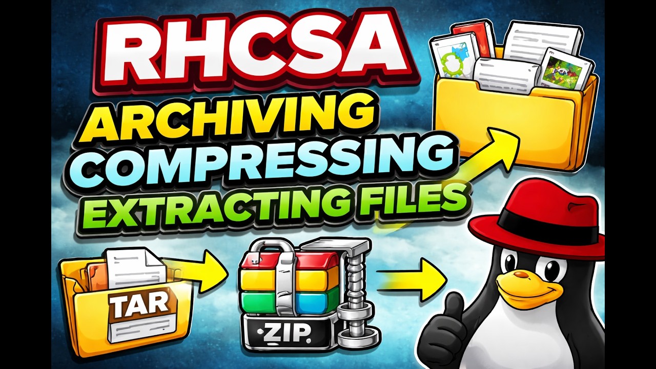 RHCSA: Archiving, Compressing & Extracting Files in Linux (tar, gzip, bzip2, xz)