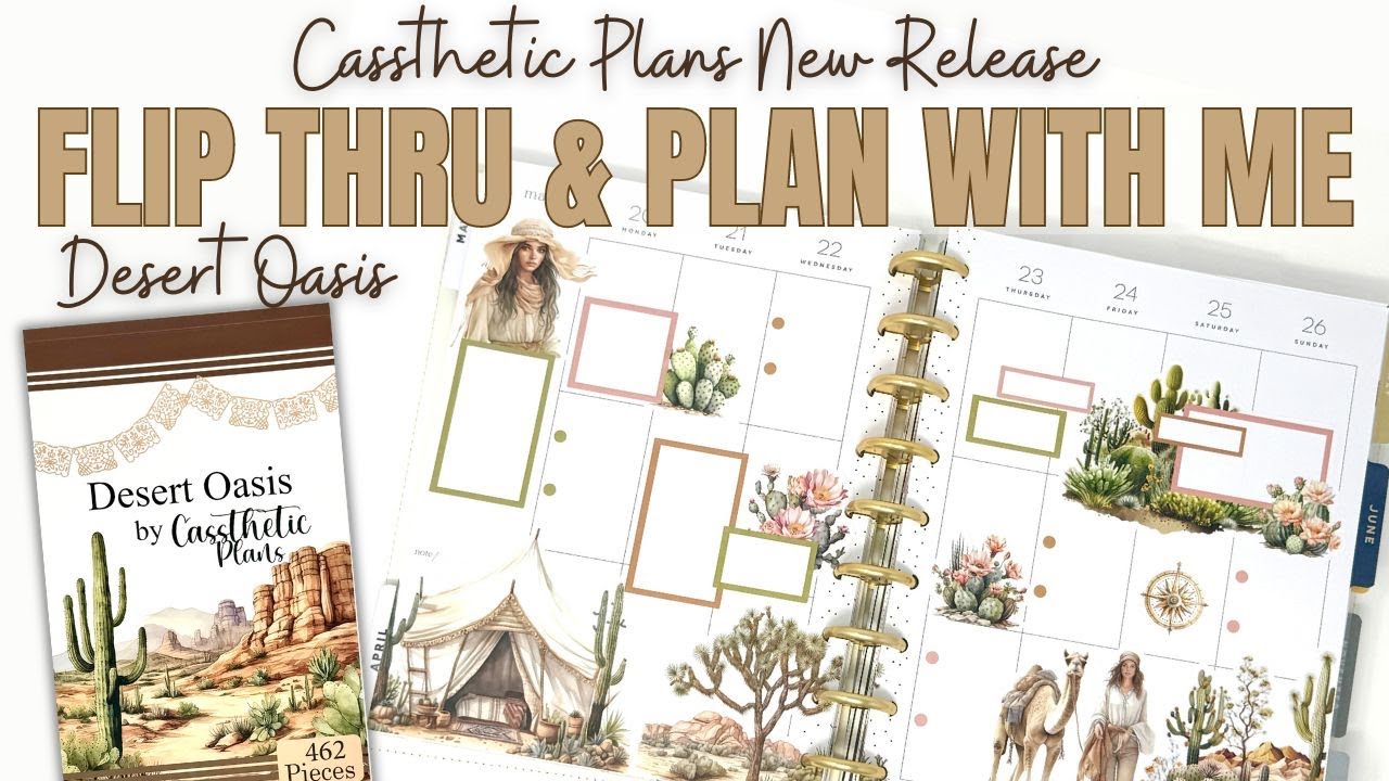 CASSTHETIC PLANS NEW RELEASE | DESERT OASIS | CLASSIC VERTICAL PLAN WITH ME
