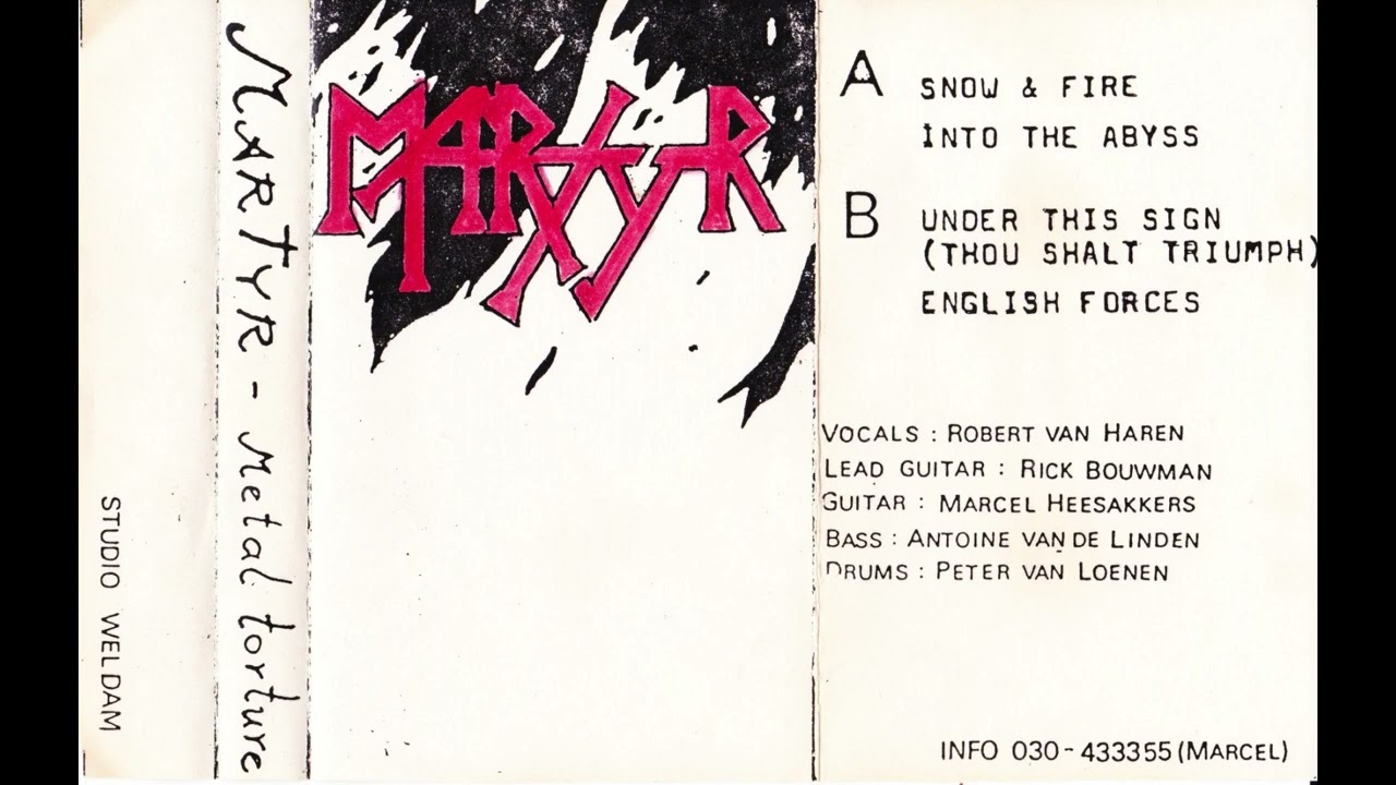 Martyr (NL) demo # 1. METAL TORTURE. 1983 (OG DEMO RIP ! Killer epic Metal from The Netherlands !)