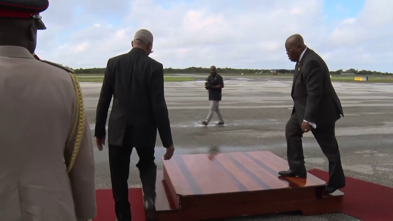 Ghana President bids farewell to Guyana
