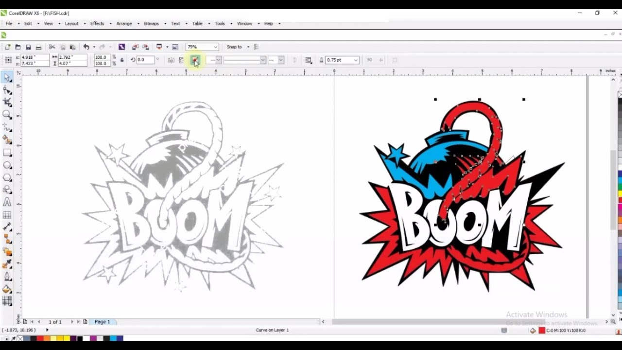 Very Detailed Manual Tracing Techniques - Learn Coreldraw Best & Professional Techniques