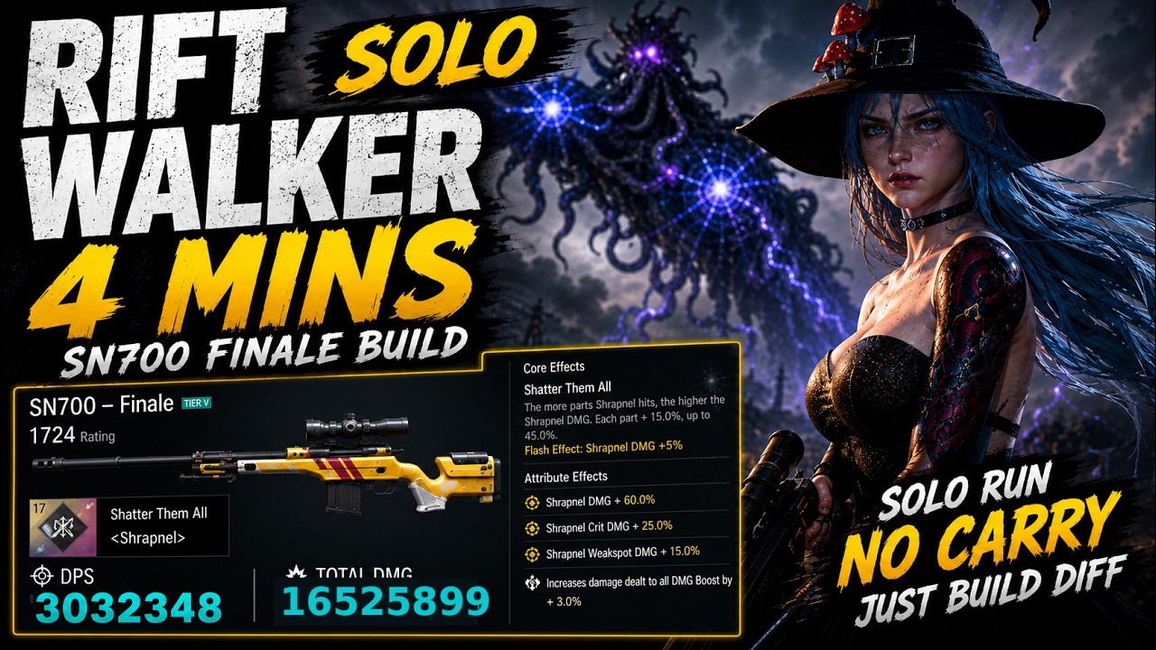 SN700 FINALE Build DESTROYS Rift Walker Solo in 4 Minutes | Once Human