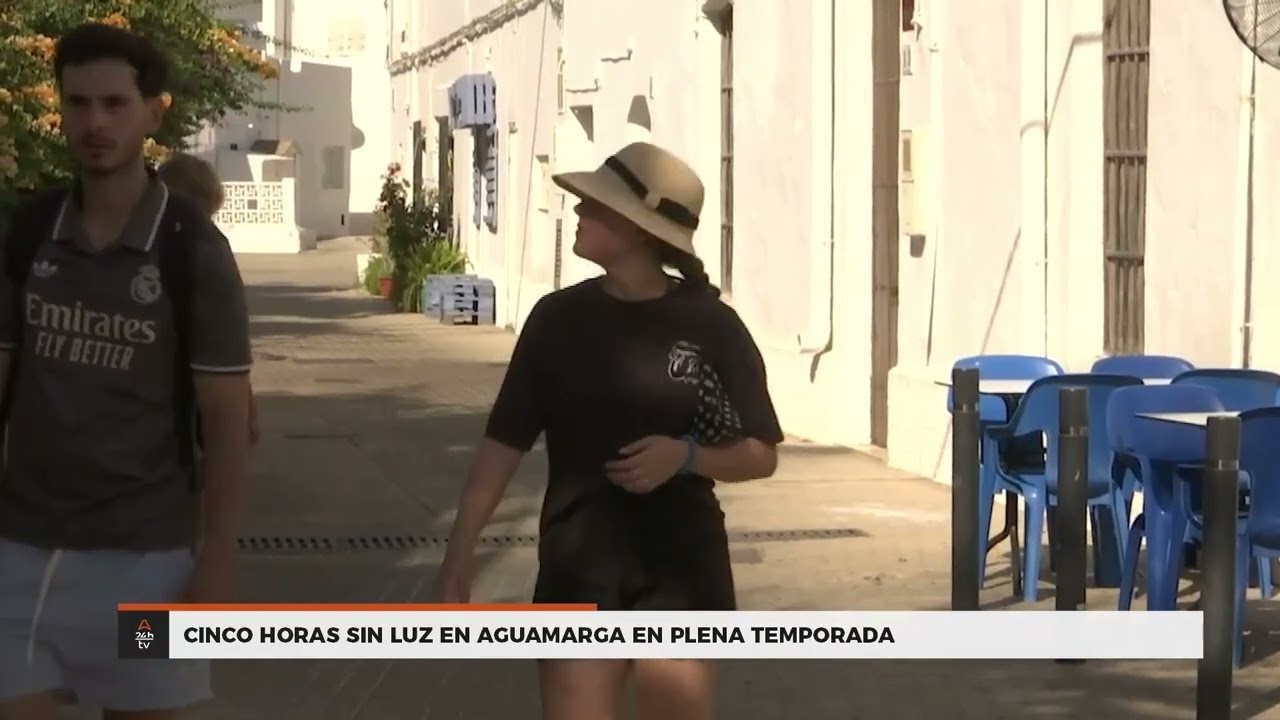 CINCO HORAS SIN LUZ EN AGUAMARGA EN PLENA TEMPORADA