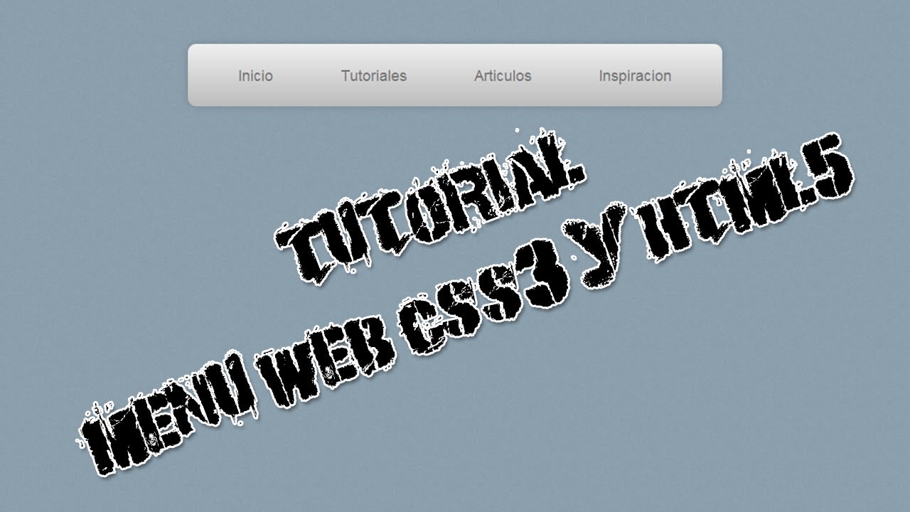 Tutorial HTML: Menu Desplegable CSS