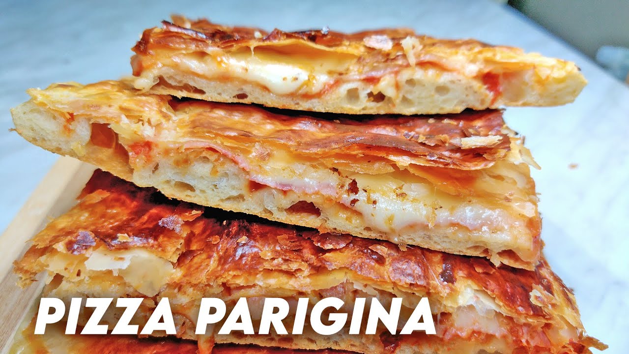 PIZZA IN TEGLIA PARIGINA | con pasta sfoglia | *NAPOLETANA*